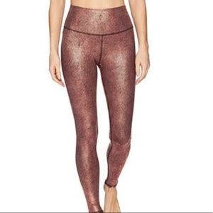 Alo Yoga Metallic Copper Leggings